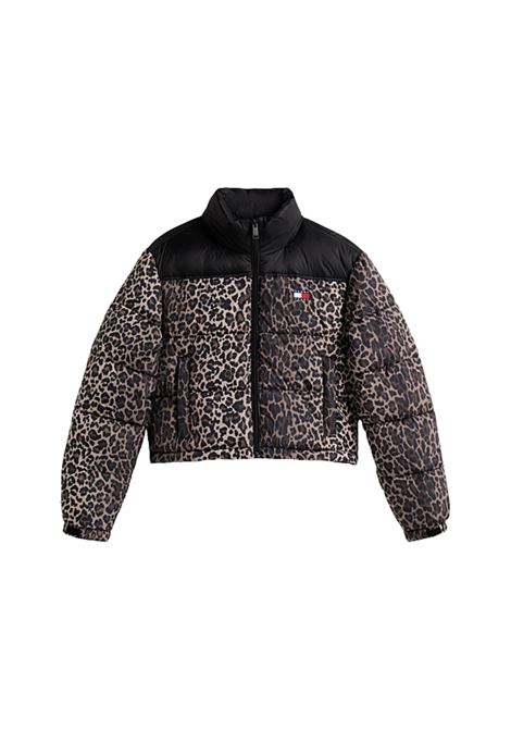 Giubbino imbottito relaxed fit crop LEOPARD Tommy Hilfiger | DW0DW219670HD